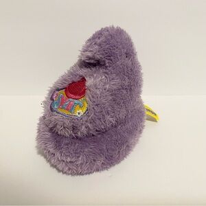 Peeps Chick Beanie Purple Plush Marshmallow Chicken Stuffed Animal Toy Small 5”